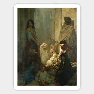 La Siesta, Memory of Spain by Gustave Dore Magnet